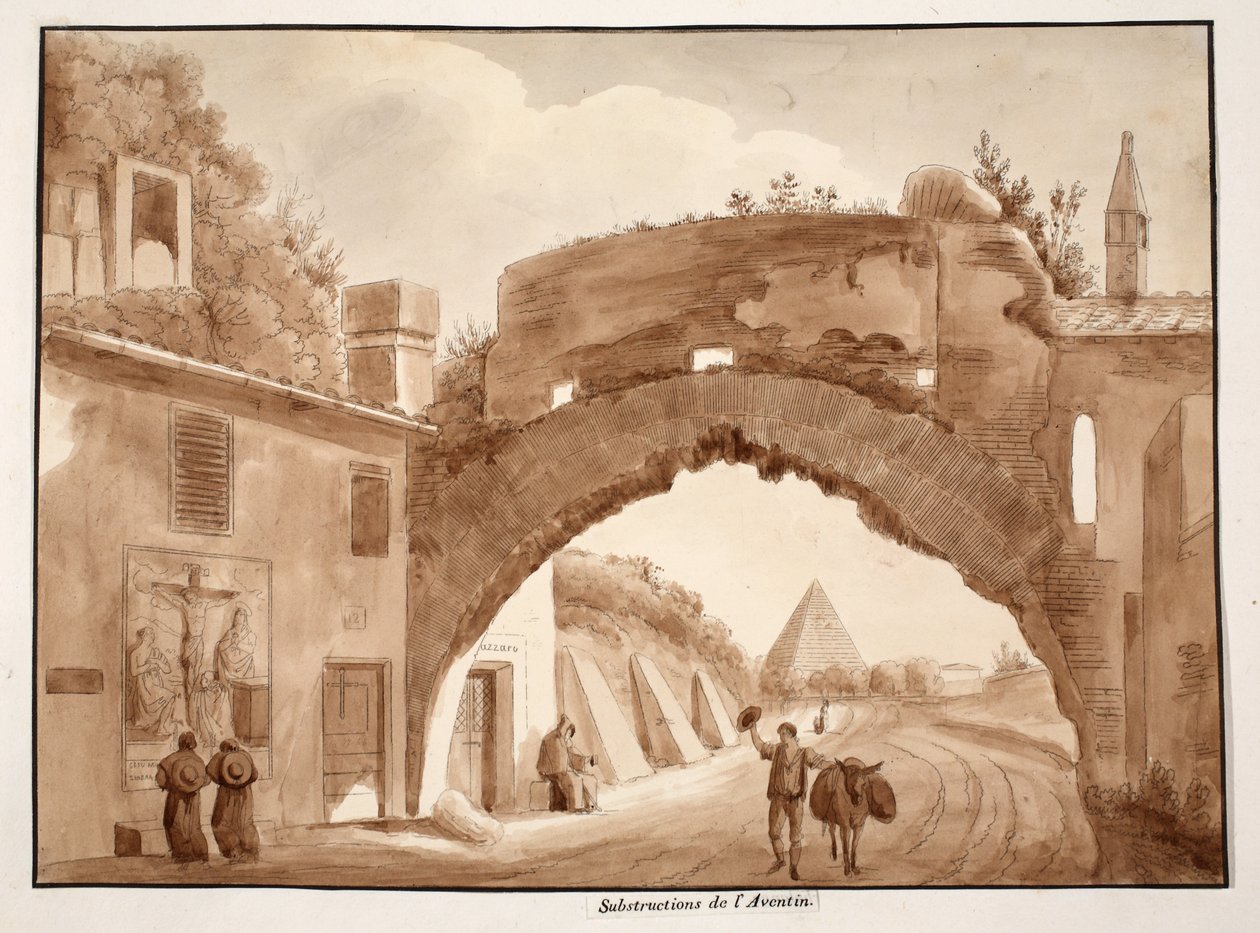 Fundamente des Aventin, 1833 von Agostino Tofanelli