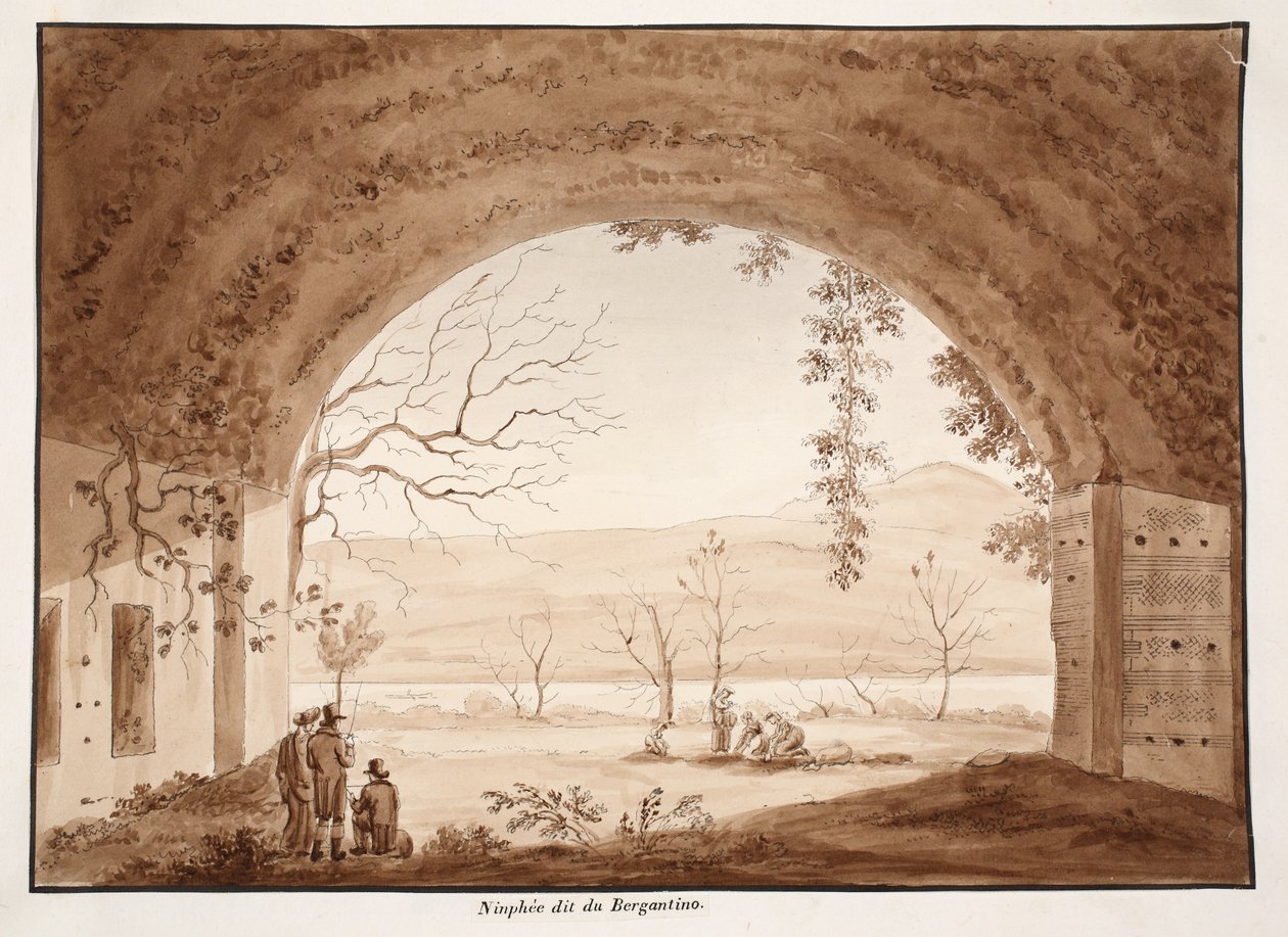 Der Ninfeo Bergantino, 1833 von Agostino Tofanelli