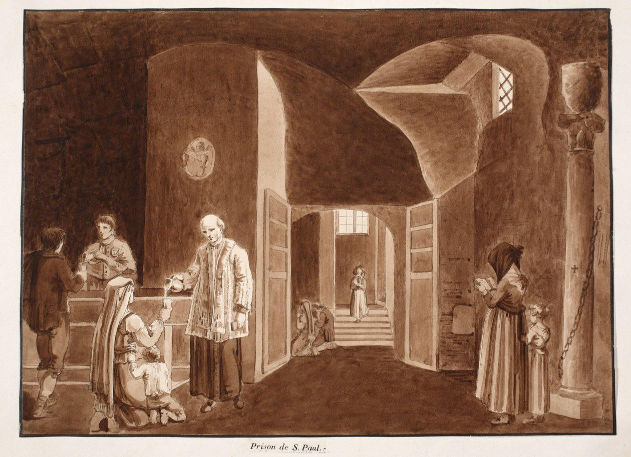 Das Gefängnis von St. Paul, 1833 von Agostino Tofanelli