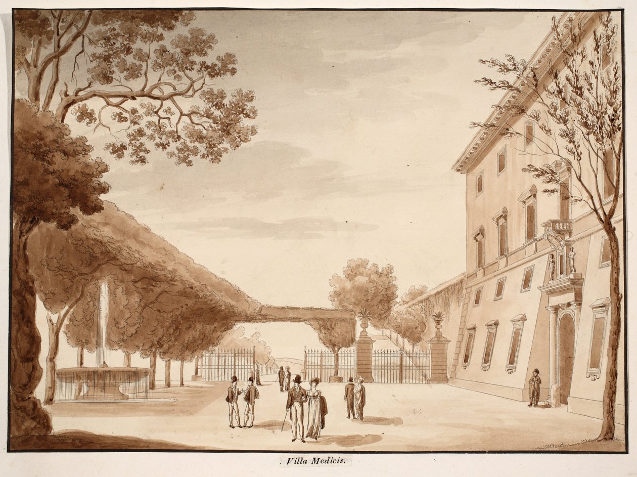 Villa Medici, 1833 von Agostino Tofanelli