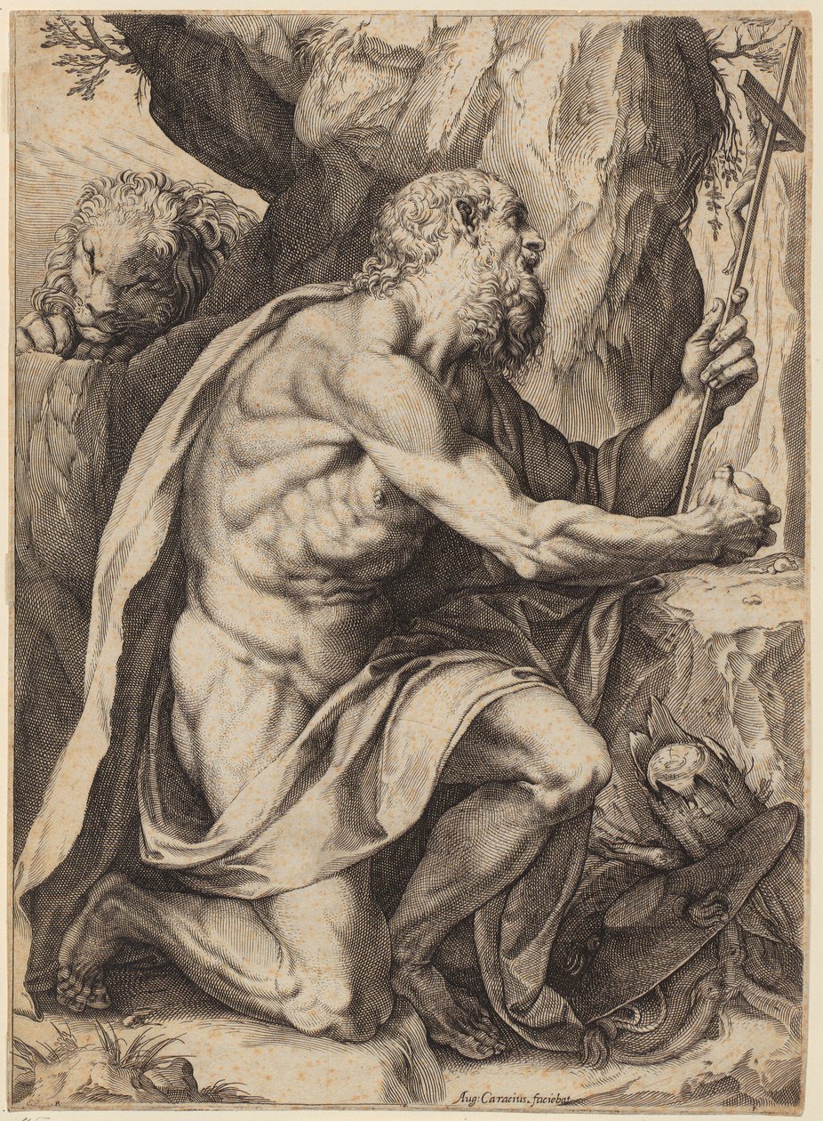 Heiliger Hieronymus von Agostino Carracci