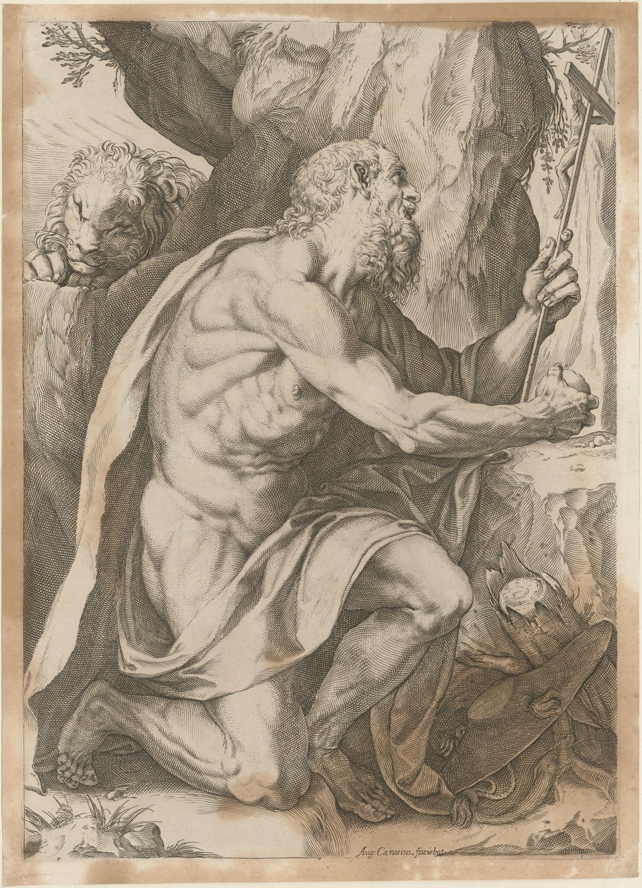 Heiliger Hieronymus von Agostino Carracci