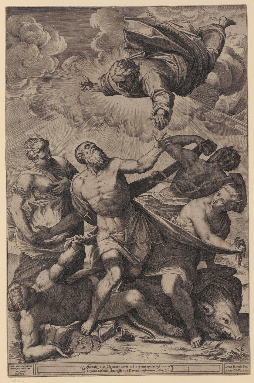 Mystische Vermählung der Heiligen Katharina von Agostino Carracci