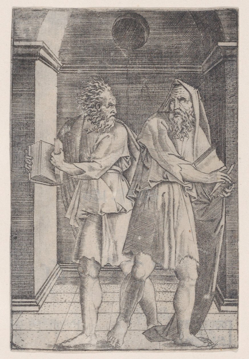 Die Philosophen, ca. 1514-36 von Agostino Veneziano