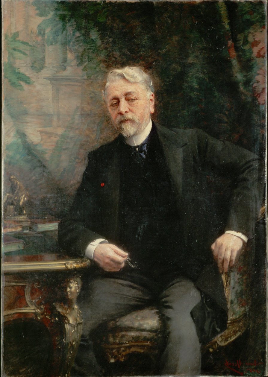 Gustave Eiffel, Ingenieur, Erbauer des Eiffelturms in Paris von Aimé Nicolas Morot