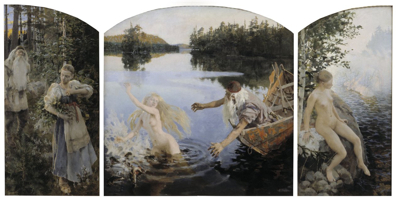 Aino-Mythos, Triptychon von Akseli Gallen-Kallela