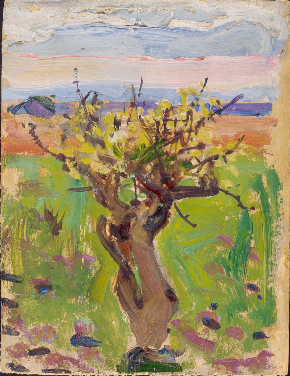 Zwergbaum in der Wüste von Akseli Gallen-Kallela