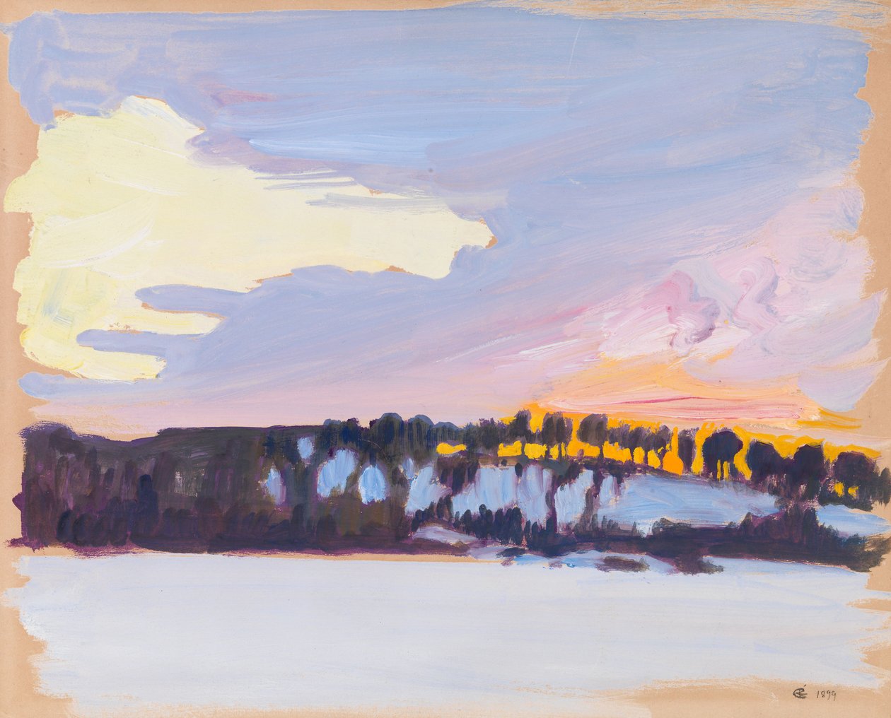 Abendlandschaft von Akseli Gallen-Kallela