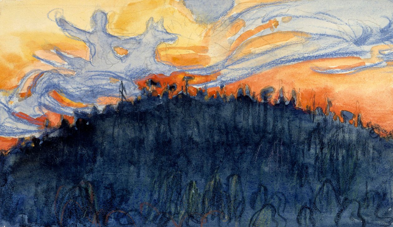 Impivaara aus der Ferne von Akseli Gallen-Kallela