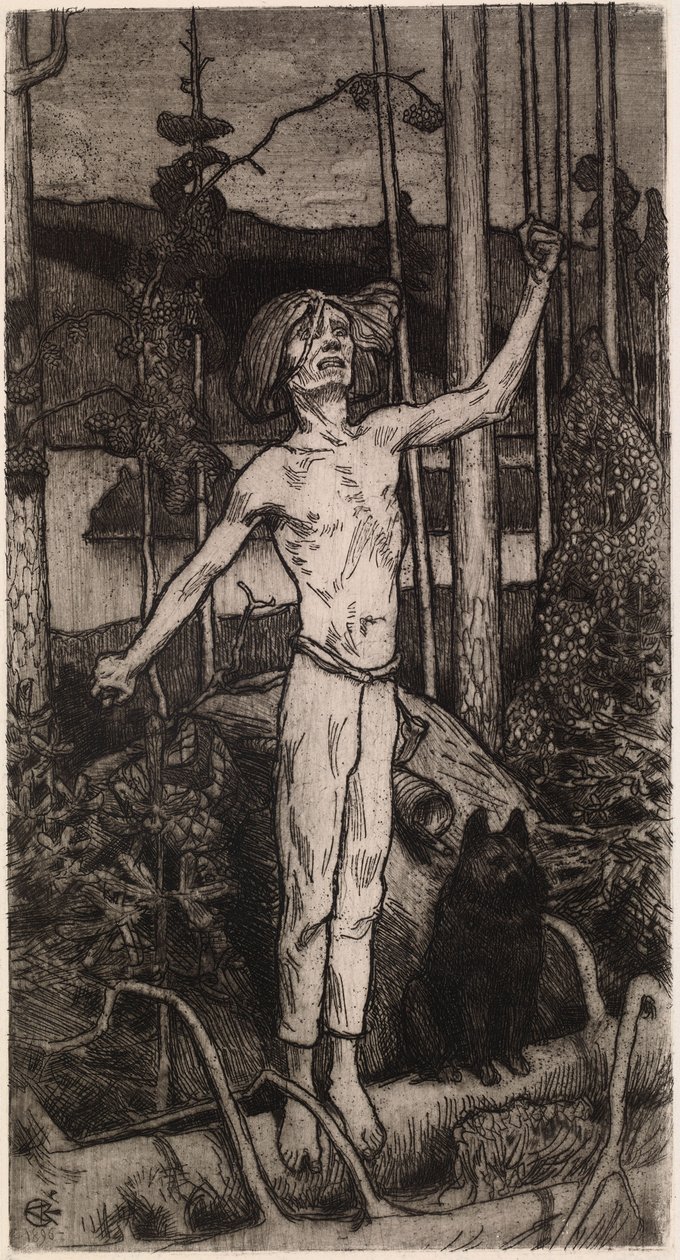 Kullervo verflucht von Akseli Gallen-Kallela