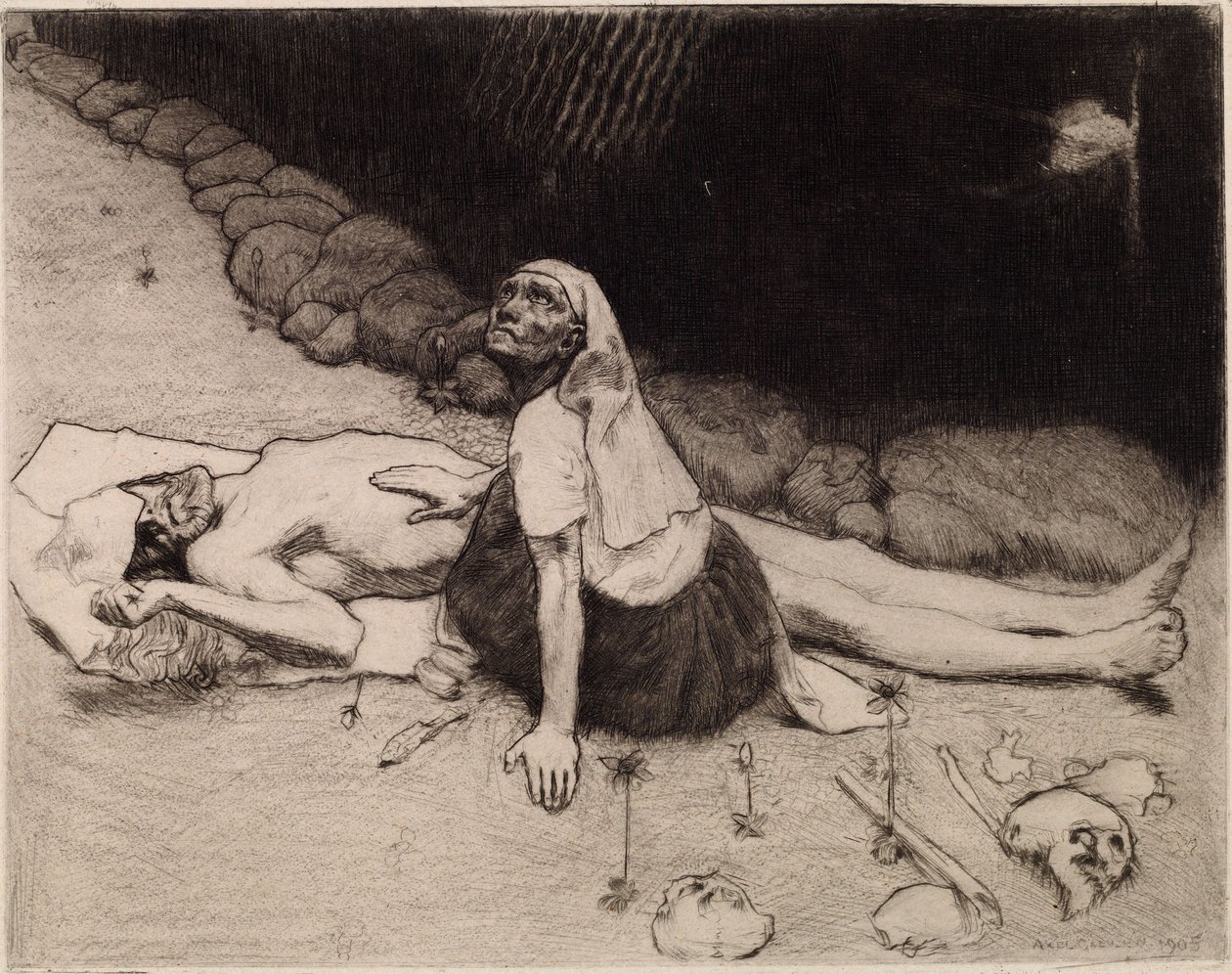 Lemminkäinens Mutter von Akseli Gallen-Kallela