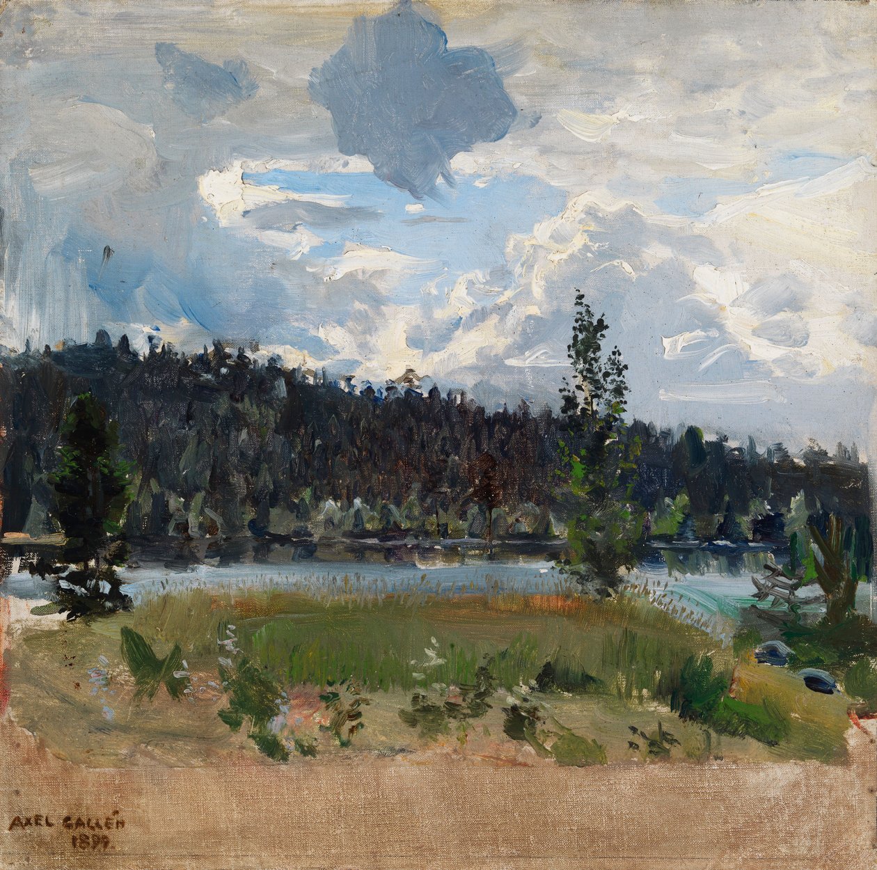 Licht hinter den Wolken von Akseli Gallen-Kallela
