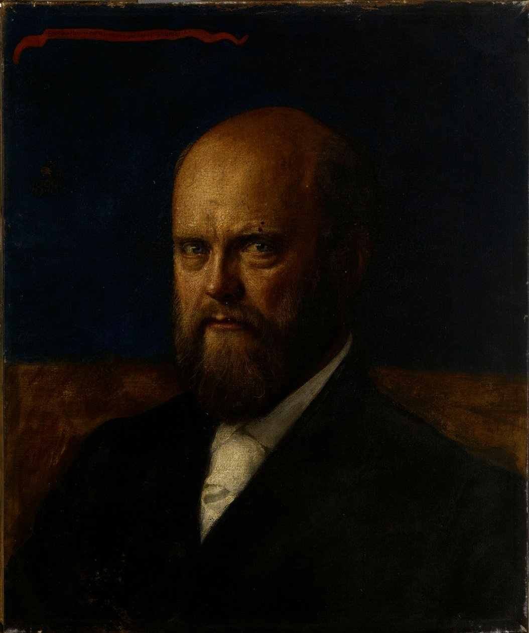 Porträt von Professor E. R. Neovius von Akseli Gallen-Kallela