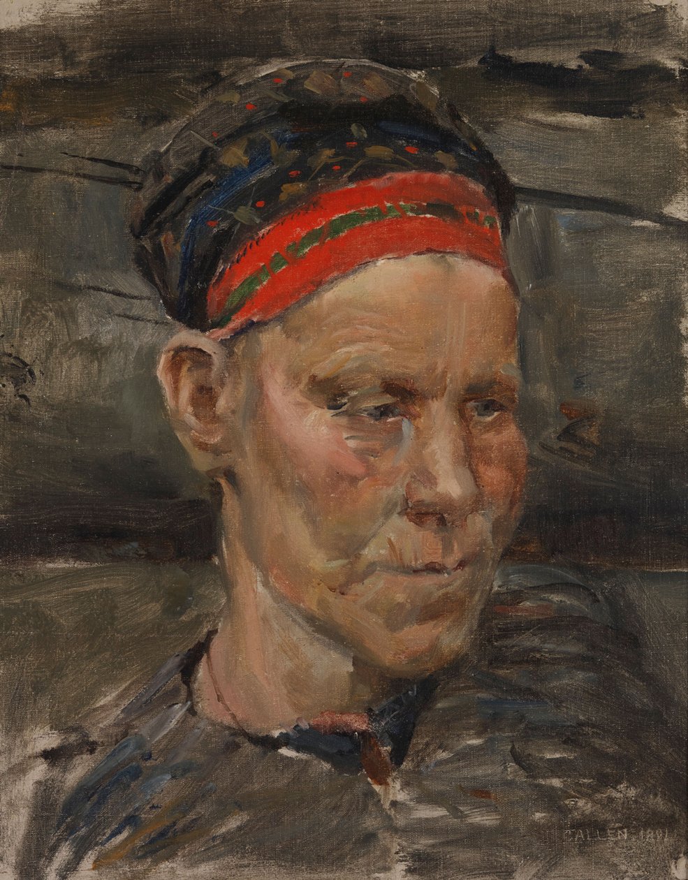 Porträt einer karelischen Frau von Akseli Gallen-Kallela