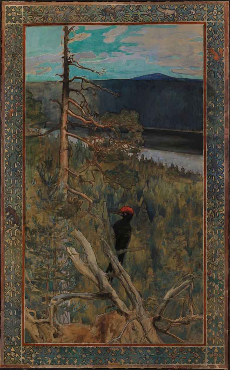 Der große Schwarzspecht von Akseli Gallen-Kallela