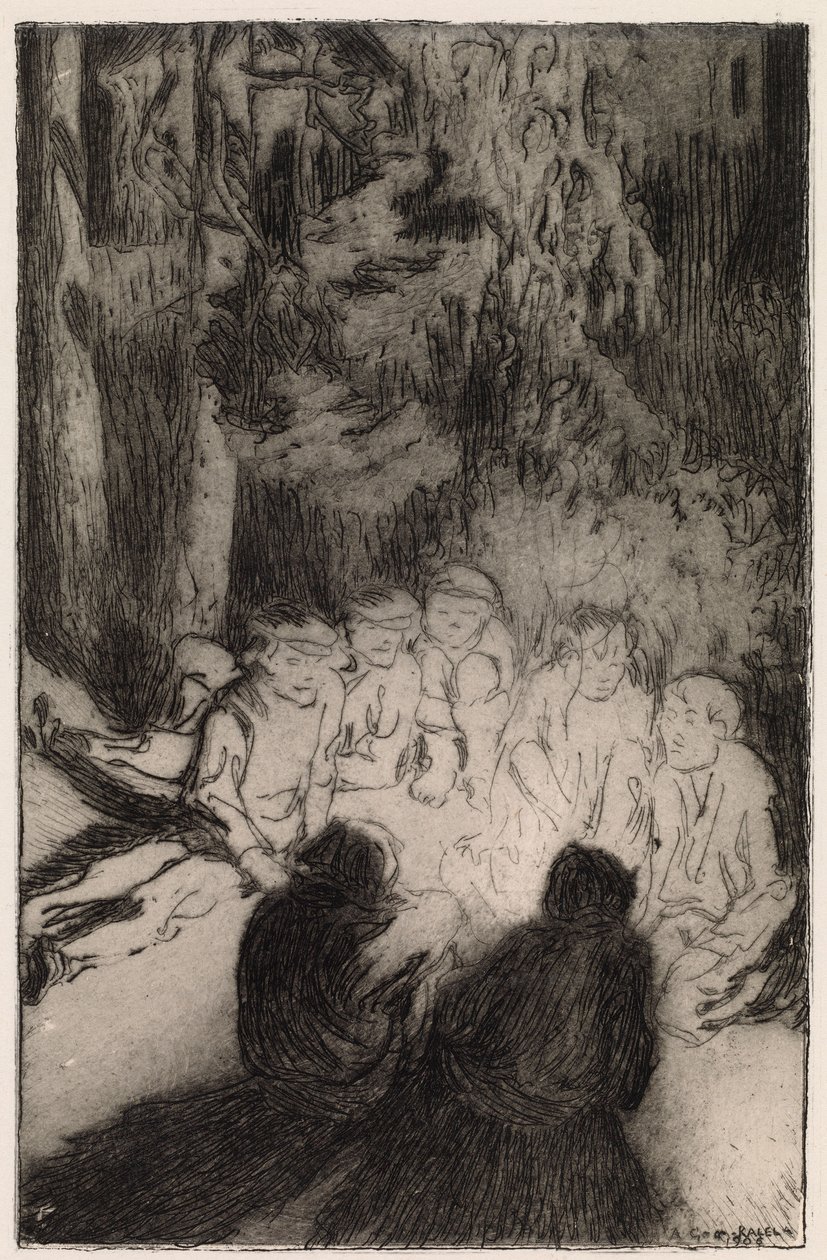 Lagerfeuergeschichte (aus Sieben Brüder) von Akseli Gallen-Kallela