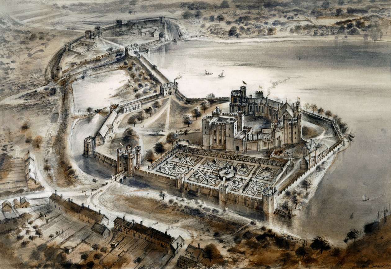 Kenilworth Castle, ca. 1575, ca. 1960er Jahre von Alan Ernest Sorrell