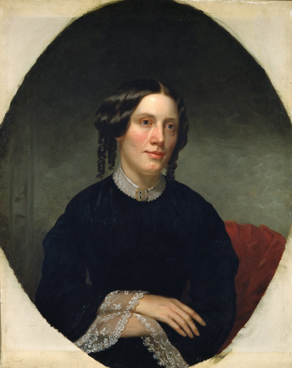 Porträt von Harriet Beecher Stowe 1811-1896, 1853 von Alanson Fisher