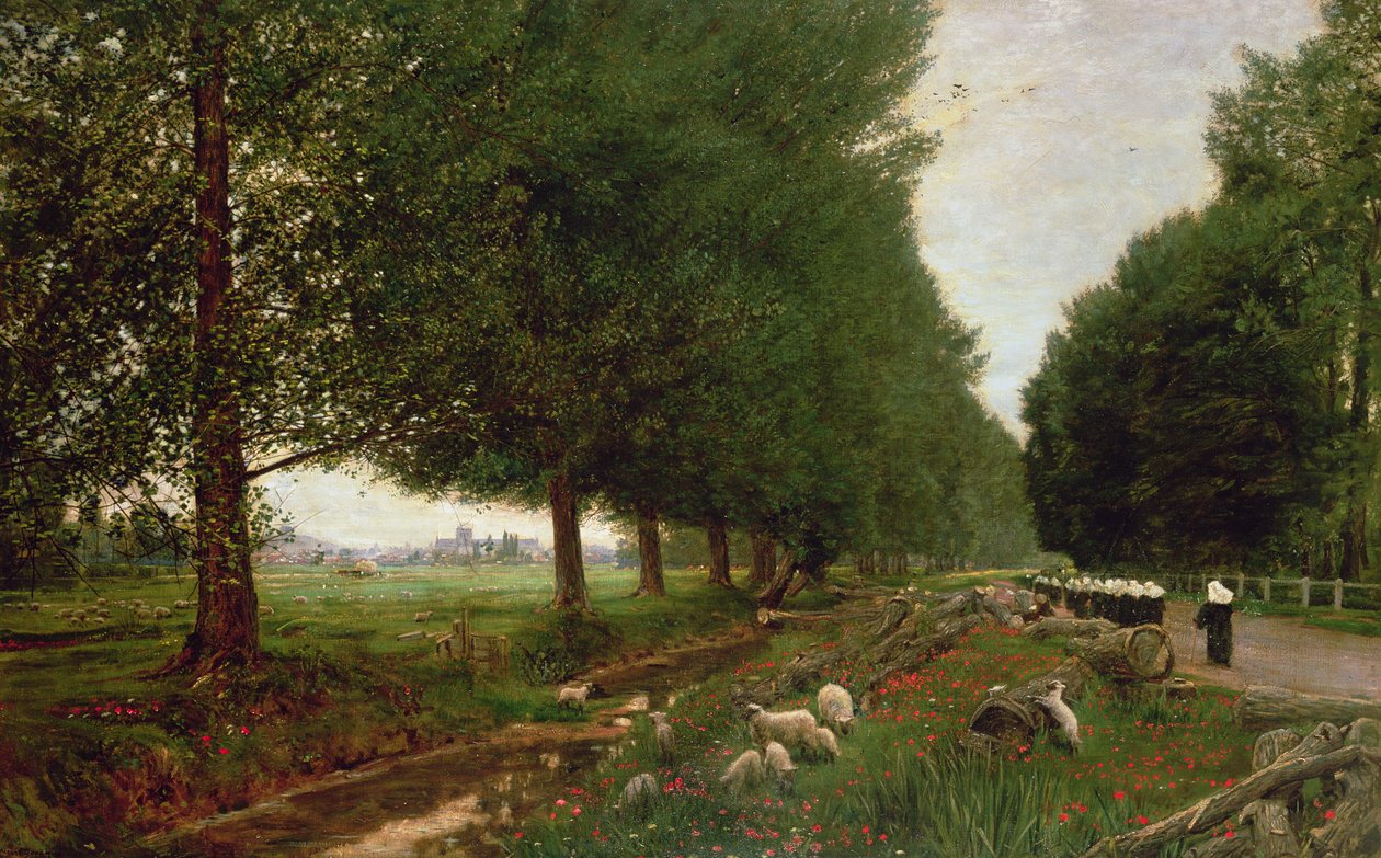 Auf dem Weg nach Winchester von Albert Goodwin