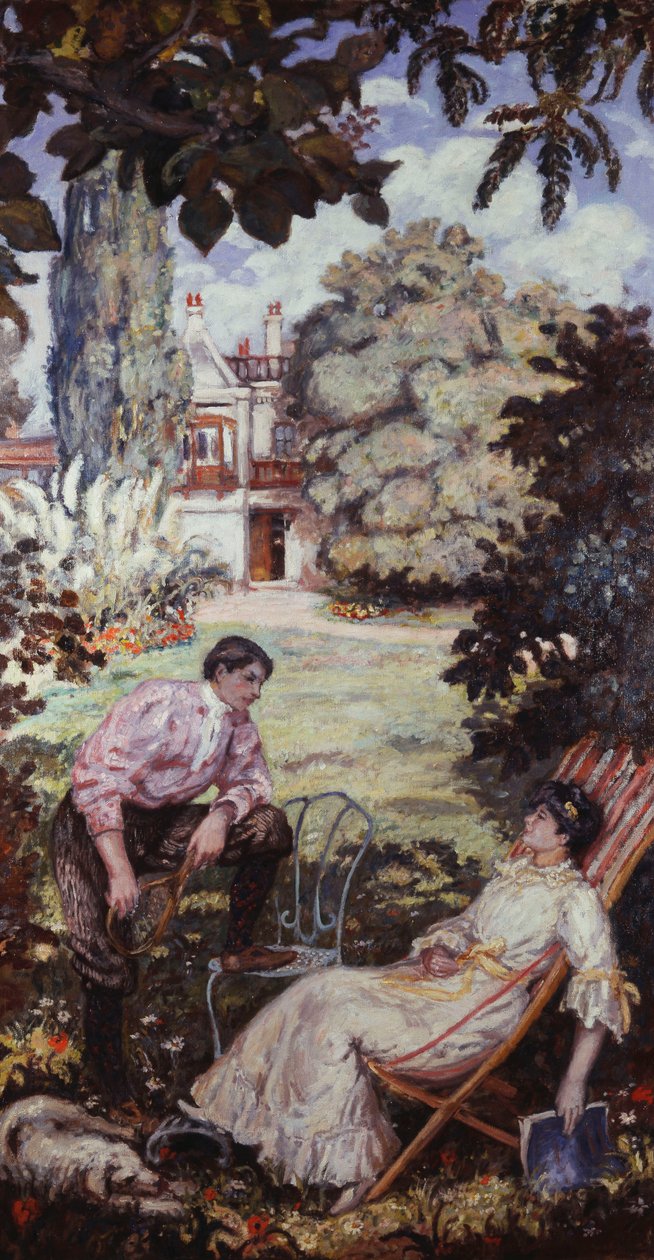 Ein Gespräch im Garten von Albert Andre