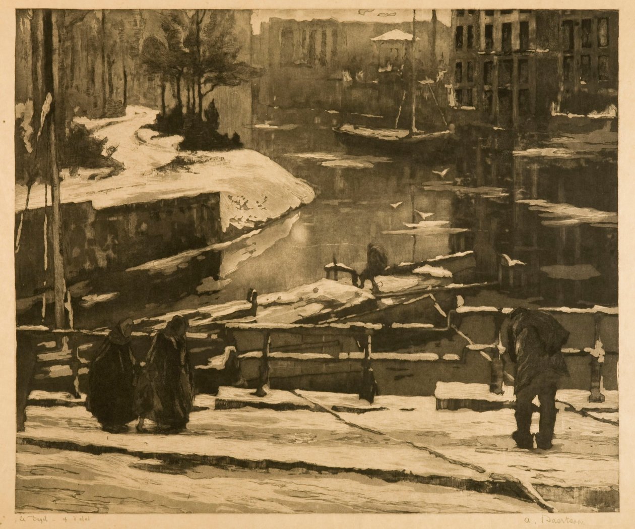 Das Tauwetter in Gent von Albert Baertsoen