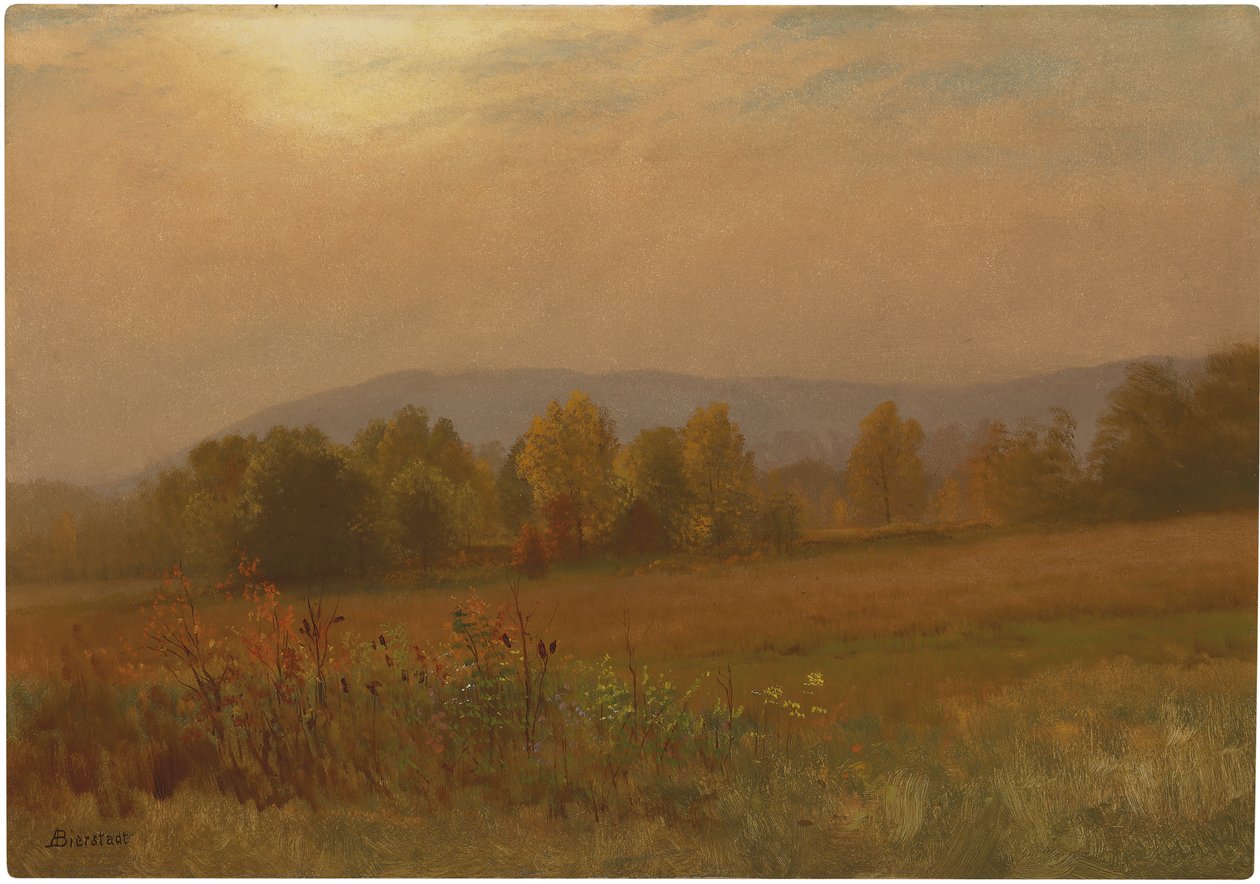 Herbstlandschaft, Neuengland von Albert Bierstadt