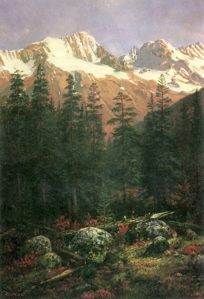 Kanadische Rockies von Albert Bierstadt