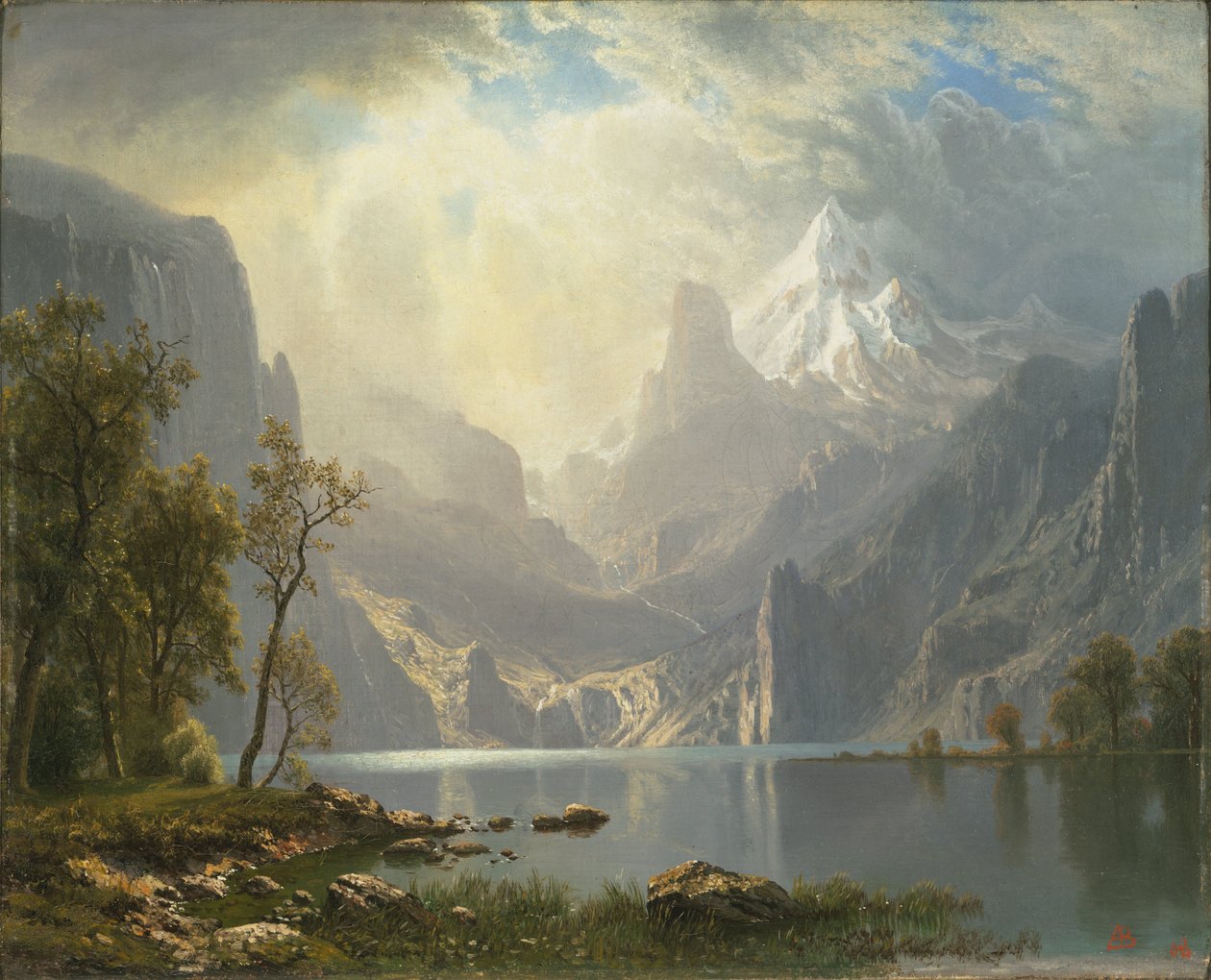 In der Sierra Nevada von Albert Bierstadt