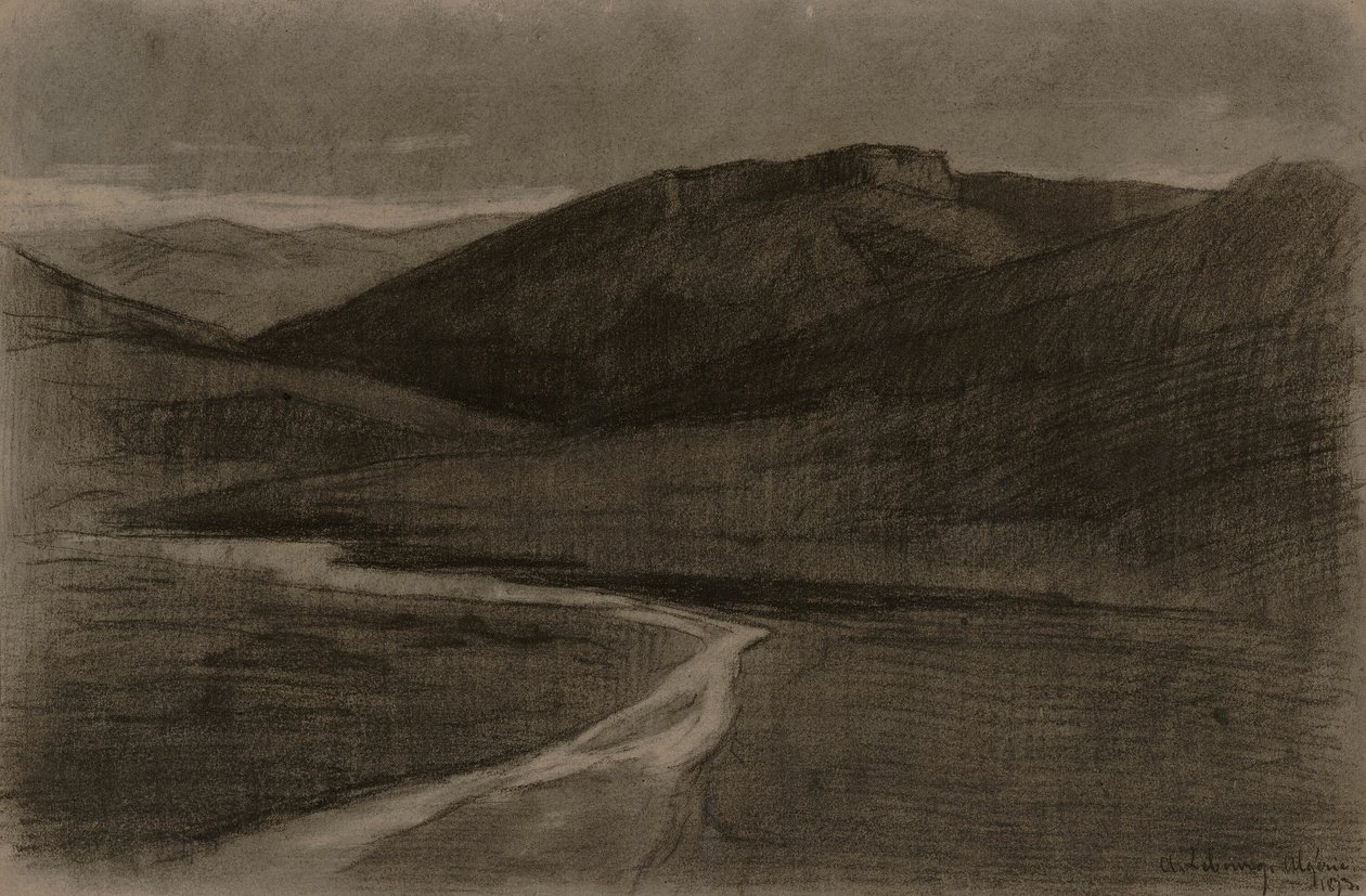 Algerische Landschaft von Albert Charles Lebourg
