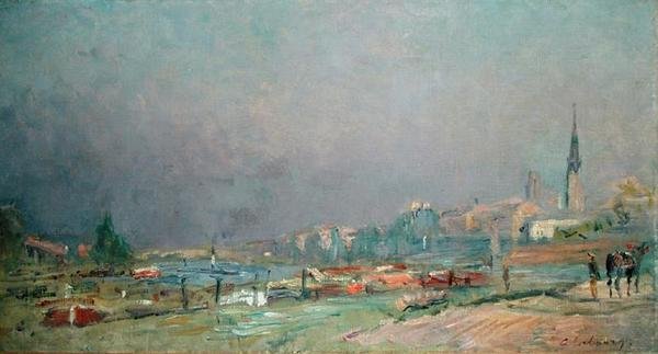 Am Flussufer von Albert Charles Lebourg