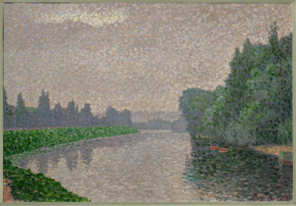 La Marne im Morgengrauen von Albert Dubois Pillet