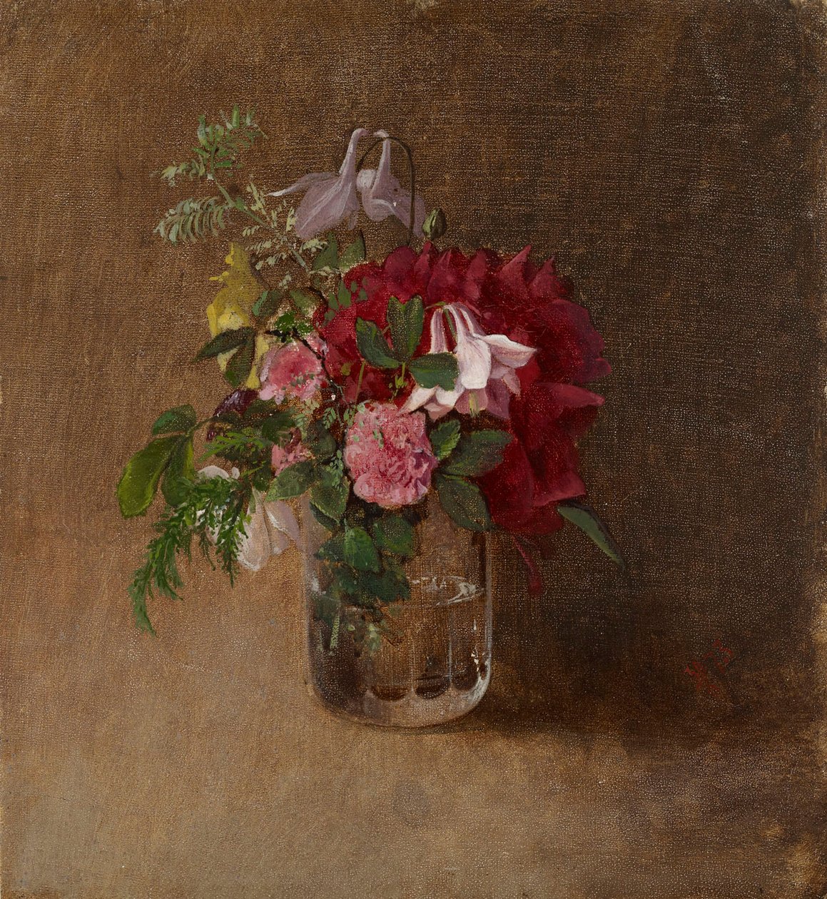 Blumen in einem Glas von Albert Edelfelt