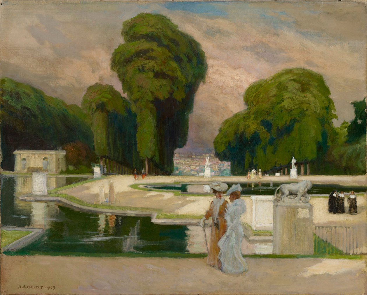 Vom St. Cloud Park, Paris von Albert Edelfelt
