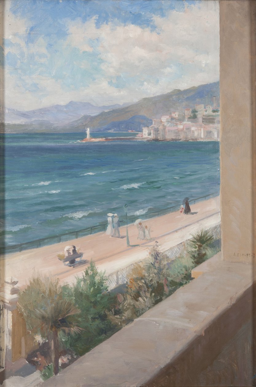 Von meinem Fenster in Cannes von Albert Edelfelt