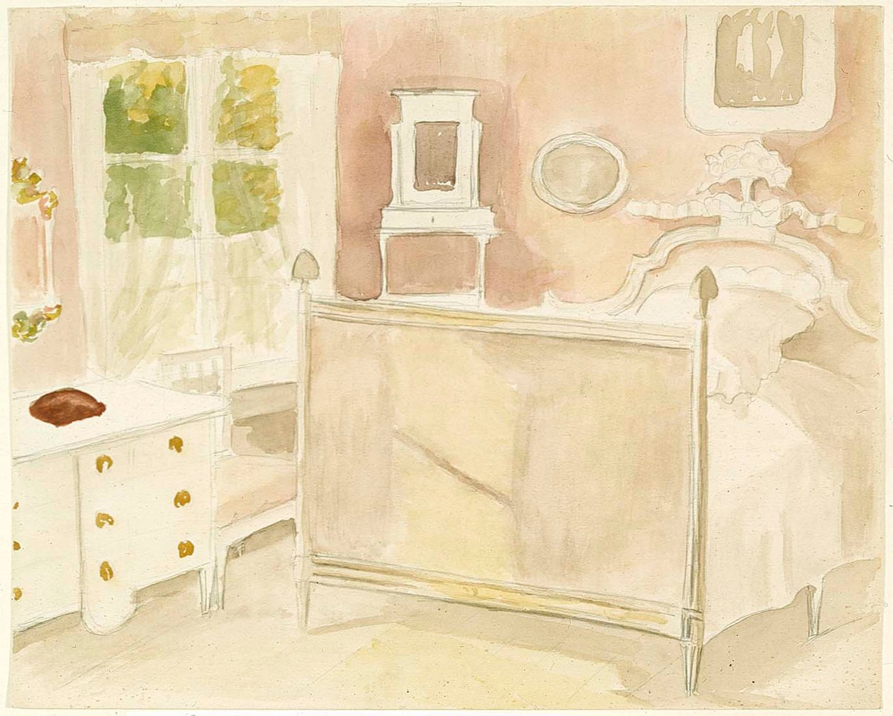 Interieur der Villa Haikko von Albert Edelfelt