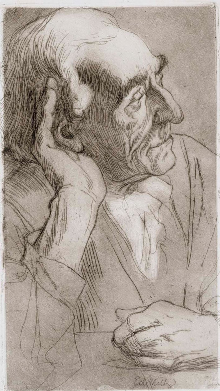 Mann beim Zuhören von Albert Edelfelt