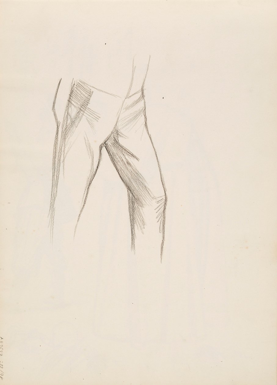 Unterkörper eines Mannes von Albert Edelfelt