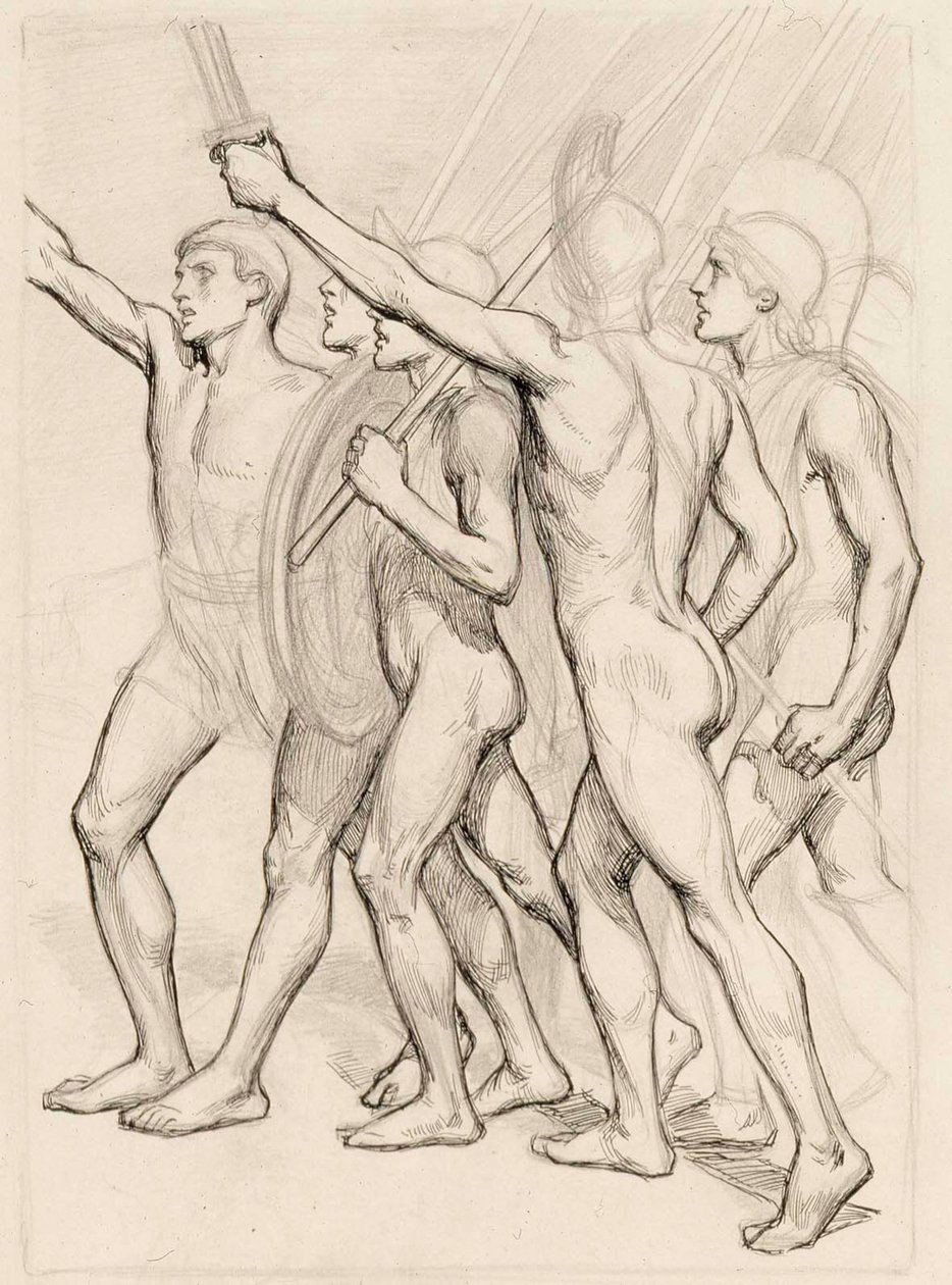 Nackte griechische Soldaten von Albert Edelfelt
