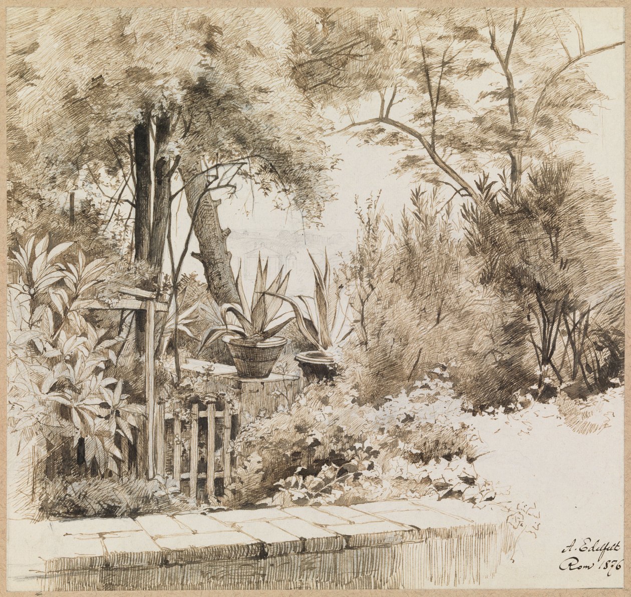 Park in Rom von Albert Edelfelt