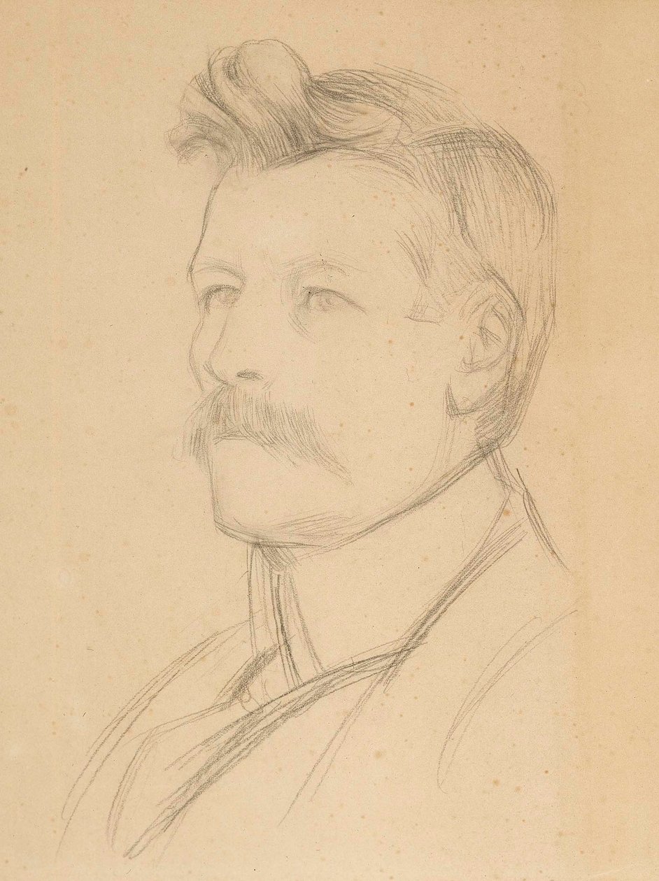 Porträt von Emil Wikström, Kopf von Albert Edelfelt