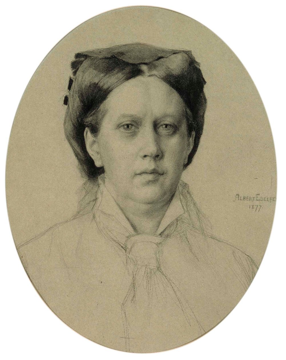 Porträt der Mutter des Künstlers von Albert Edelfelt