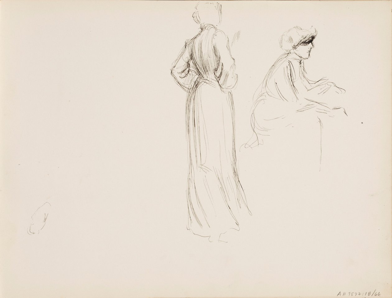 Personenskizzen von Albert Edelfelt