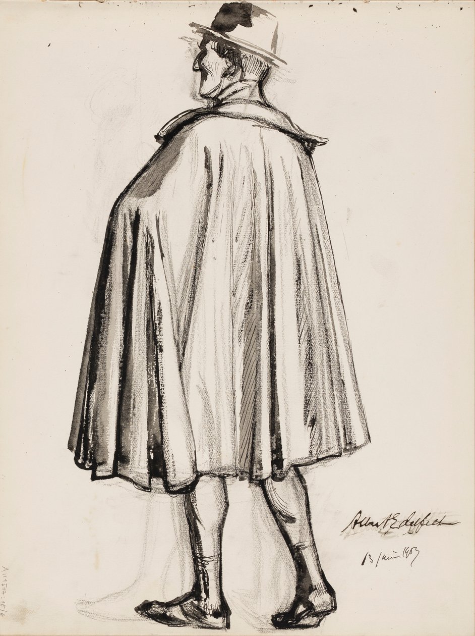 Mann im Umhang von Albert Edelfelt