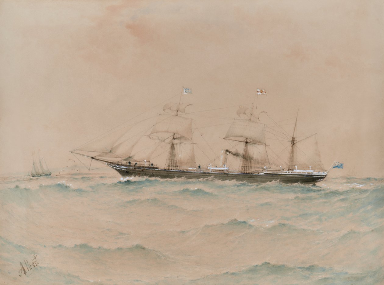 Afrikanischer Postdampfer, Lagos, Dyson Weston Kommandant von Albert Ernest Markes