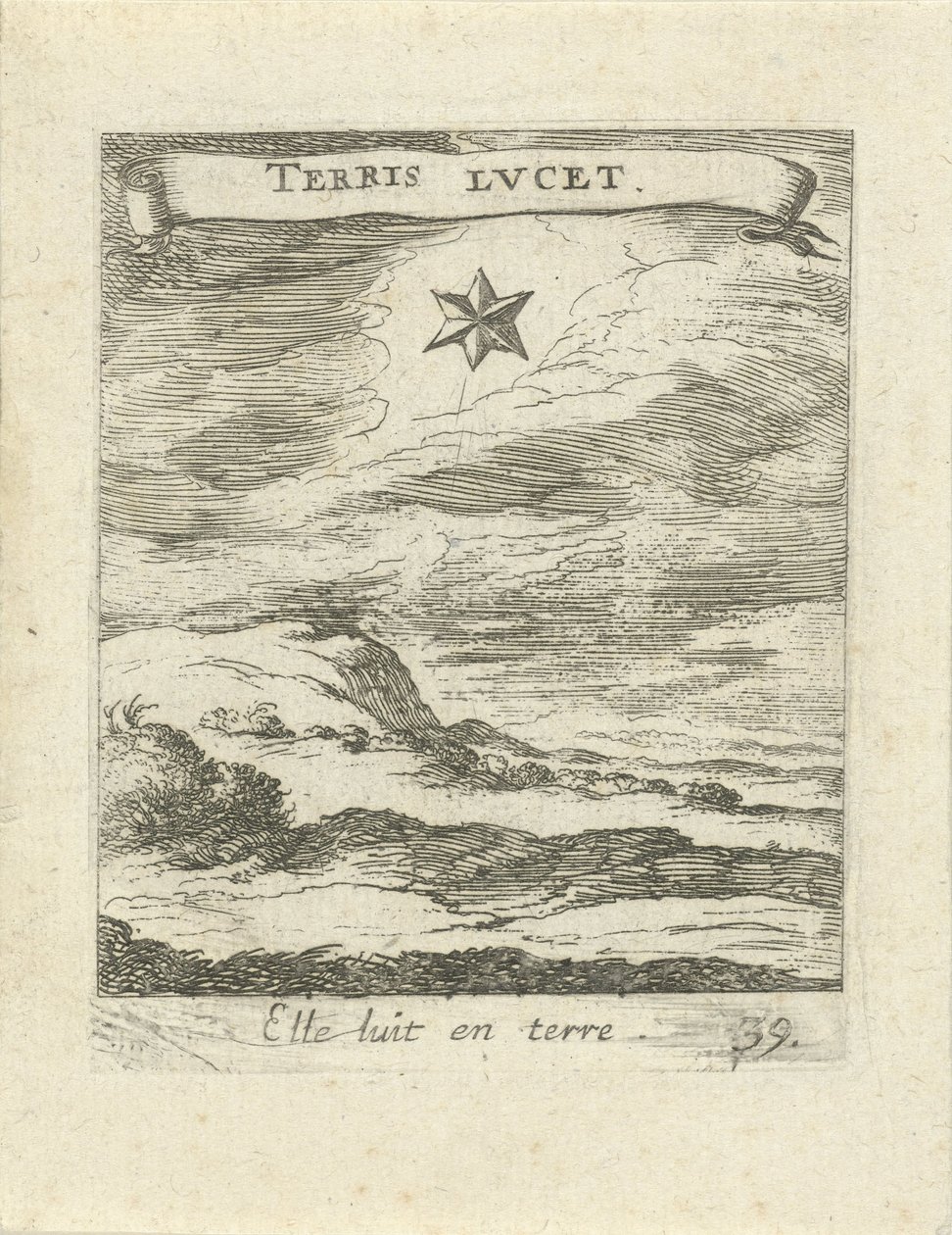 Landschaft mit Stern von Albert Flamen