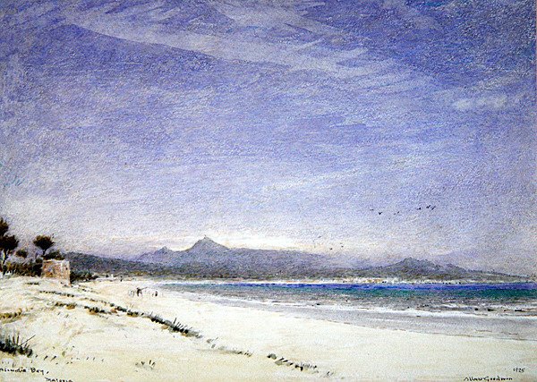 Bucht von Alcudia, Mallorca von Albert Goodwin