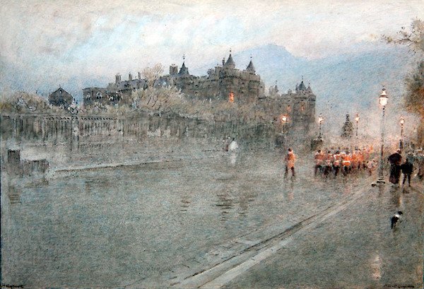 Holyrood, Edinburgh von Albert Goodwin