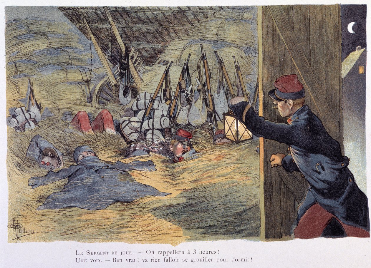 Dan la straille - in „Album militaire“ von Albert Guillaume (1873-1942), ca. 1900 von Albert Guillaume