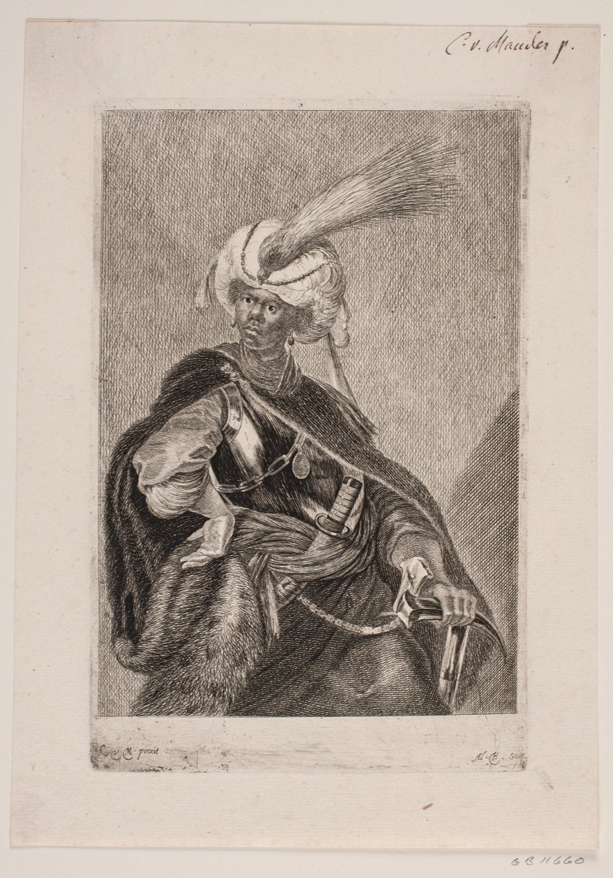 Ein schwarzer Afrikaner in Rüstung von Albert Haelwegh