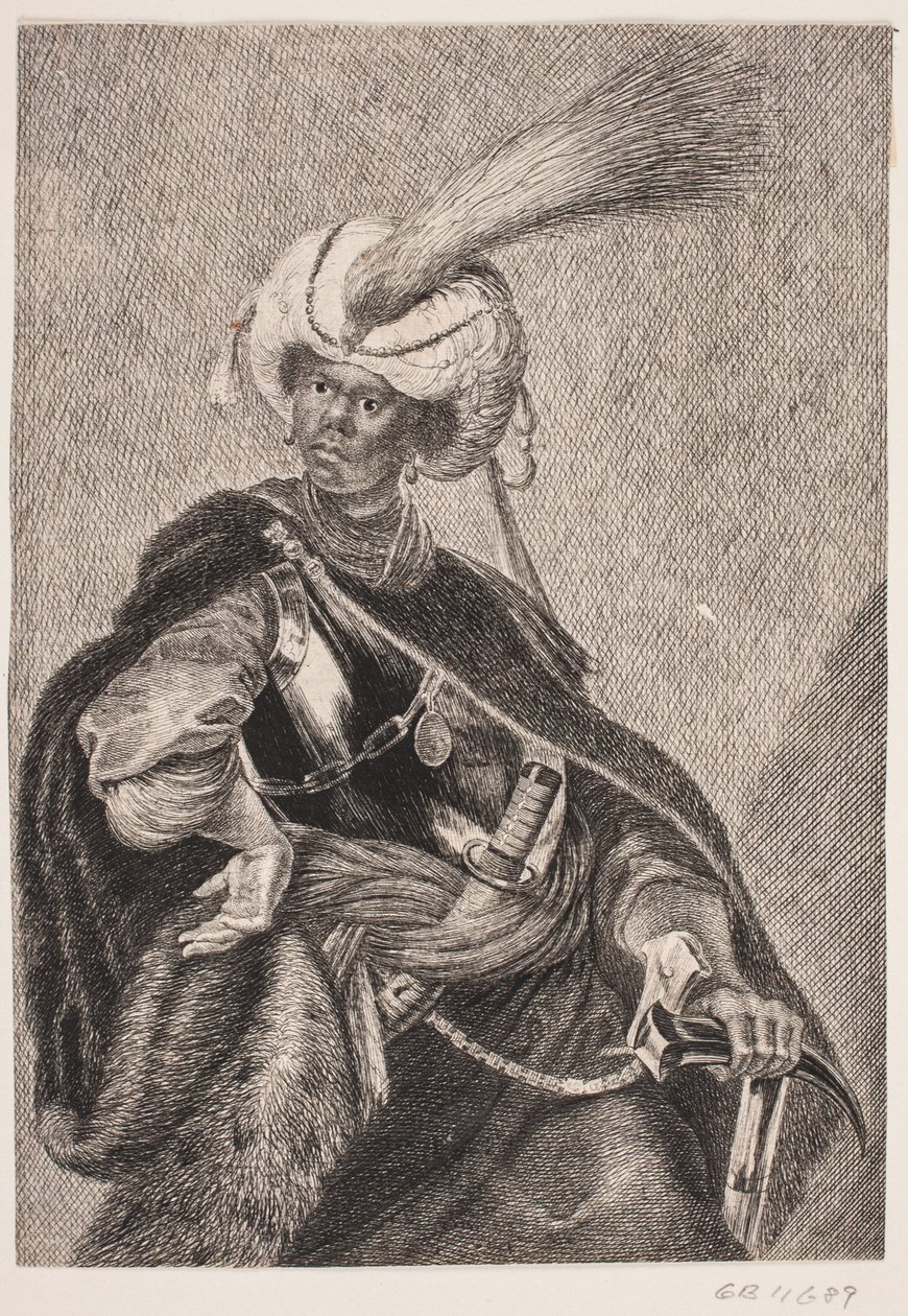 Ein schwarzer Afrikaner in Rüstung von Albert Haelwegh